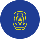 Easy Cars Corfu Car Rentals baby seat icon